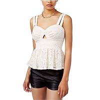 Material Girl Womens Lacey Strappy Cami Tank Top