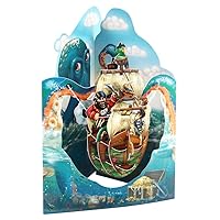 Boston International Santoro Swing 3D Pop-Up Greeting Card, Pirate Ship, 6 x 8 Inches, Pirate Ship