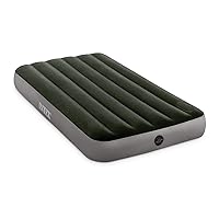 Intex Dura-Beam Standard Series Downy Portable Inflatable Airbed with Built-in Foot Pump, Full Size