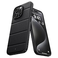 Caseology Athlex for iPhone 15 Pro Case 5G [Integrated Grip] Military Grade Drop Tested (2023) - Active Black