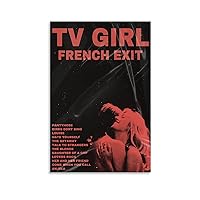 BICHI Tv Girl Poster French Exit Album Cover Posters Poster Decorative Painting Canvas Wall Art Living Room Posters Bedroom Painting 16x24inch(40x60cm)