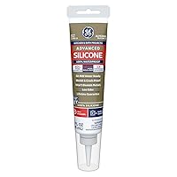 GE Momentive Performance Materials GE286 Advanced Silicone 2 Kitchen & Bath Sealant, 2.8oz, Almond