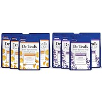Dr Teal's Epsom Salt Soak with Vitamin C & Lavender, 12 lbs (4 Packs of 3 lbs) (Packaging May Vary)