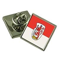 Wuppertal City Germany Flag Lapel Pin Engraved Box