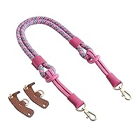 Doxo Rope Purse Strap, Replacement underarm strap, Fits L.ong c.hamp Handbag Mini (Candy Pink, 30.7In)