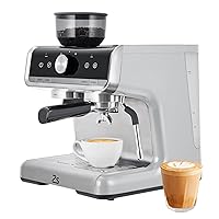Espresso Maker 20 Bar Pressure，Barista Kit, for Latte, Cappuccino, and Macchiato，2.8L Water Tank,Stainless Steel Espresso Maker