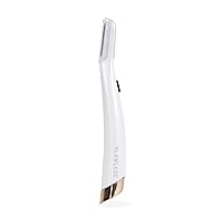 Finishing Touch Flawless Dermaplane Glo Lighted Facial Exfoliator - Non-Vibrating and Includes 6 Replacement Heads, White/Rose Gold Finishing Touch Flawless Dermaplane Glo Lighted Facial Exfoliator - Non-Vibrating and Includes 6 Replacement Heads, White/Rose Gold