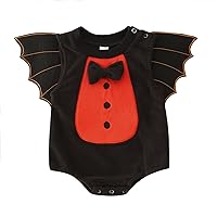 Baby Long Sleeve Shirt Toddler Newborn Baby Boys Girls Infant Halloween Monster Soft Fleece Costume (Black, 3-6 Months)