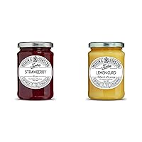 Tiptree Strawberry Preserve (12 Ounce) and Lemon Curd (11 Ounce)