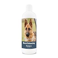 Healthy Breeds German Shepherd Black Enhancing Shampoo - Gentle Cleanser with Vitamin E, Aloe & Coconut Oil That Adds Brilliance, Shine & Intensity to Darker Coats - Floral Scent - 8 oz