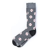 Pitch, Please Men's Baseball Sports Novelty Crew Dress Sports Socks