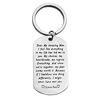 to My Man Keychain I Love You Keychain Gifts for Boyfriend Husband Anniversary Keychain Gifts for Him Wedding Christmas Birthday Gifts Fathers Day Valentines Day Gifts for Men