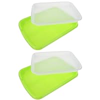 Happyyami 2 Sets Tray Propagator Pot Sprout Trays Shelf Sprouting Tray Vegetable Container Planting Tray Plastic Pallet DIY Tray Plastic raw Material Dome Germination Box