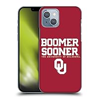 Head Case Designs Officially Licensed University of Oklahoma OU Boomer Sooner Hard Back Case Compatible with Apple iPhone 14