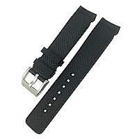 for IWC Aquatimer IW329001 IW376803 Black Waterproof Bracelet Silicone Watch Strap 22mm Quick-Change System Rubber Watchband (Color : Black, Size : 22mm)