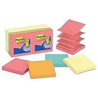 Post-it Pop-up Notes 3x3 in, 14 Pads, America's’s #1 Favorite Sticky Notes, Assorted Colors, Clean Removal, Recyclable (R330-14YWM)