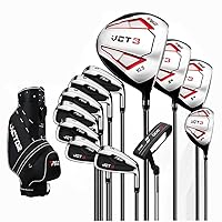Golf Clubs Complete Set for Men Women 13 Piece Includes Titanium Golf Driver, 3 & #5 Fairway Woods, 4 Hybrid, 5-SW Irons, Putter and Golf Bag