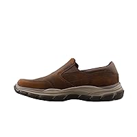 Skechers Mens Respected Calum Goodyear Rubber Low Profile Leather Slip on With Twin Gore
