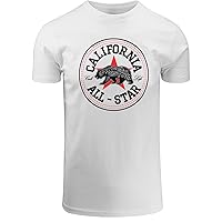 ShirtBANC California All Star Mens Shirt Cali Life Bandana Bear Tee