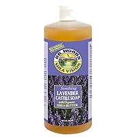 Sylvia's Hair Products Dr. Woods Castile Soaps, Lavender Soap with Shea Butter, 32-Ounce (Pack of 12)