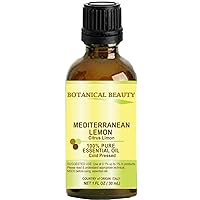 Lemon (Mediterranean) Essential Oil 100% Pure Therapeutic Grade, Premium Quality, Undiluted. 1 Fl.oz.- 30 ml by Botanical Beauty