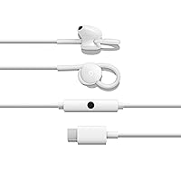 Google Wired Headset for Pixel, XL, Pixel 2, XL, Pixel 3, Pixel 3XL, Other USB Type-C Phones - White