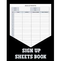 Sign Up Sheets Book: The logbook simplifies the process of documenting registration for event organizers, providing a convenient way to record and access vital participant details.