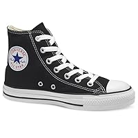 Converse Unisex Chuck Taylor All Star High Top Sneakers Black/White, US Men's 5.5 / Women's 7.5