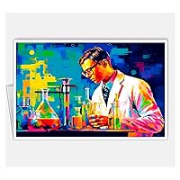 Arsharenkay All Occasion Assortment Proffession Pop Art Greeting Cards No2 (Set of 8 Cards/Size 105 x 145 mm / 4 x 5.5 inches) (Bacteriologist Proffession 1)