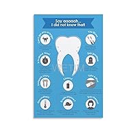 SSDECR Dental Health Poster Periodontal Disease Poster (4) Canvas Painting Posters And Prints Wall Art Pictures for Living Room Bedroom Decor 08x12inch(20x30cm) Unframe-style