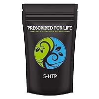 Prescribed For Life 5-HTP Powder | Pure 5-Hydroxytryptophan Powder | Natural, Unbleached, Gluten Free, Vegan, Non-GMO, Soy Free, Kosher, No Fillers | Griffonia Simplicifolia, 1 kg