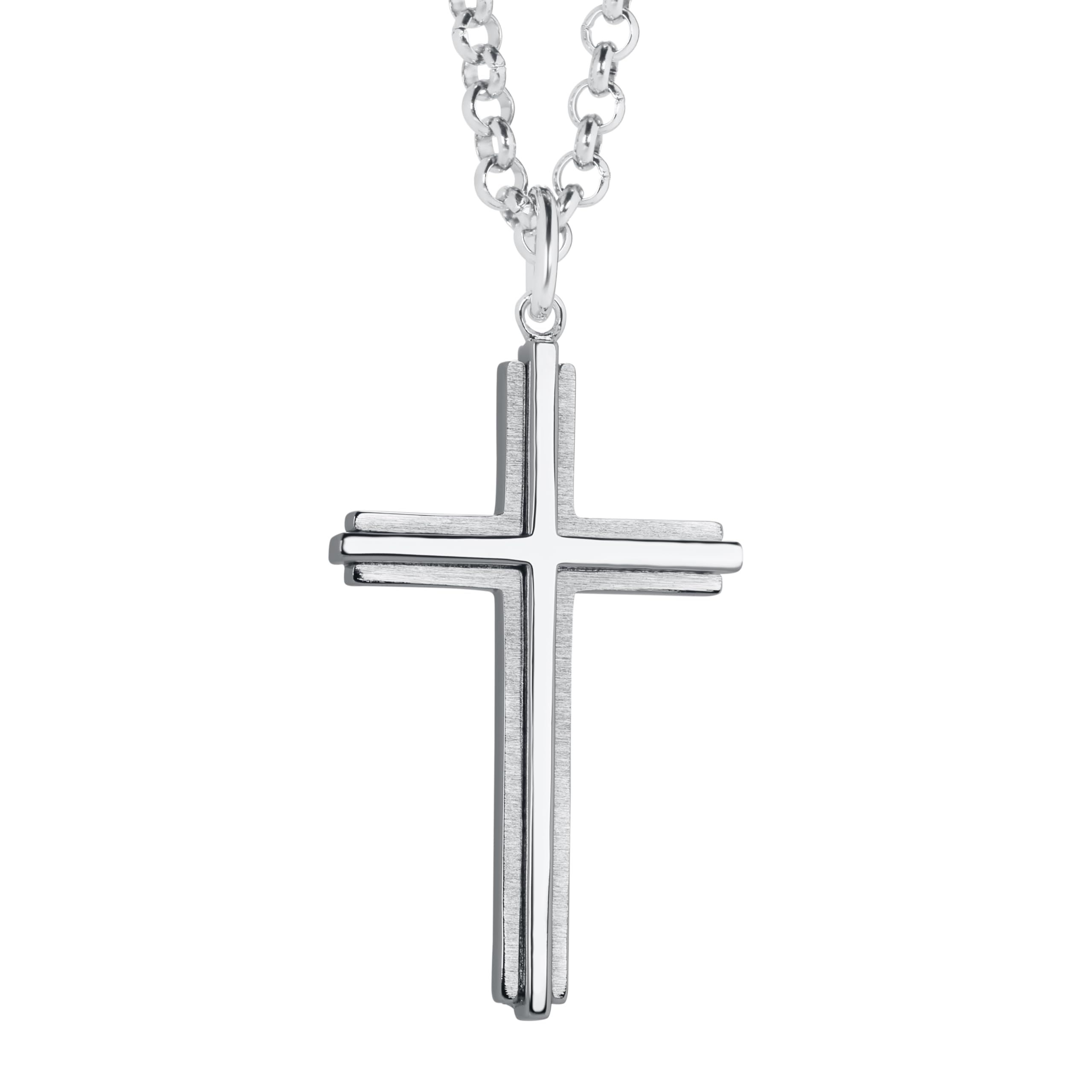 Amazon Essentials Mens Cross w/3.5MM Chain (previously Amazon Collection)