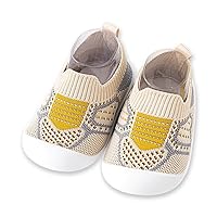 Toddler Sneakers Boys Girls Lightweight Breathable Tennis Shoes Slip-on Walkers Shoes