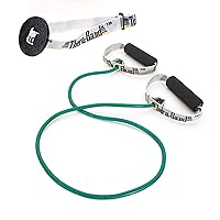 THERABAND Resistance Tubes, Professional Latex Elastic Tubing with Soft Handles For Exercise, Physical Therapy, Lower Pilates, At-Home Workouts, and Rehab, 48 Inch, Green, Heavy, Intermediate Level 1