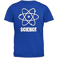 Atom Science Distressed Royal Youth T-Shirt - Youth Medium Blue