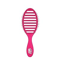 Wet Brush Speed Dry Hair Brush - Pink - Vented Design and Ultra Soft HeatFlex Bristles Are Blow Dry Safe With Ergonomic Handle Manages Tangle and Uncontrollable Hair - Pain-Free