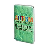 Autism Not A Processing Error Rectangle Lapel Pin Tie Tack