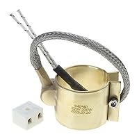 400W Electric Copper-Barrel Brass Band Heater Injected Heating For Extruder 40X40/42X40/50X30/50X40mm Water Heater Accessories Ceramic-connection Anti-rust Brass Band Conduction
