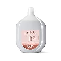 Method Gel Hand Soap Refill, Vanilla + Raspberry, Biodegradable Formula, 34 Fl Oz (Pack of 1)