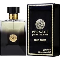 Pour Homme Oud Noir by Versace Eau De Parfum Spray 3.4 oz for Men - 100% Authentic