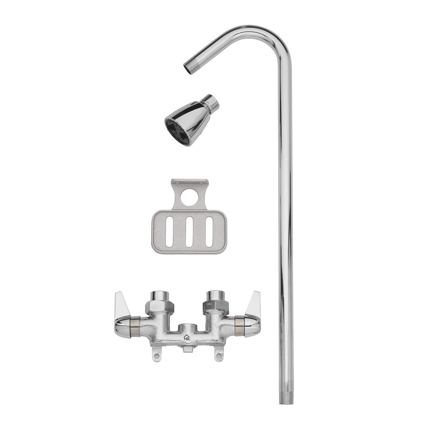 Homewerks 3070-250-CH-B-WS Exposed Utility Shower Head Kit, Chrome