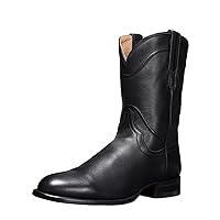 Men’s Cowboy Boots Square Toe Western Boot Classic Embroidered Mid Calf
