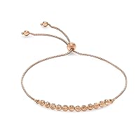 Carissima Gold Women's 9ct (375) Gold Ball and Chain Adjustable Bracelet