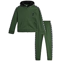 DKNY Boys' Sweatsuit Set - 2 Piece Fleece Sweatshirt and Jogger Sweatpants (Size: 4-12)