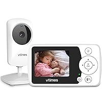 Baby Monitor with Camera and Audio, Video Baby Monitor No WiFi Night Vision, 2.4