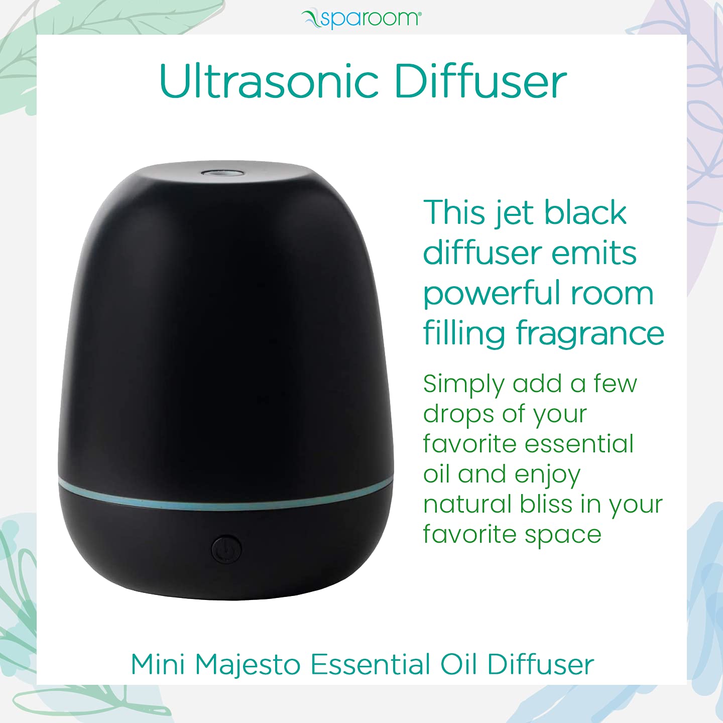 Mua SpaRoom Mini Majesto Essential Oil Diffuser, Aromatherapy for Small  Rooms, Matte Black trên Amazon Mỹ chính hãng 2023 | Giaonhan247