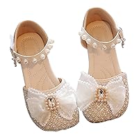 Espadrille Platform Open Toe Summer Shoes for Little Kid/Big Kid Girls Comfort Bright Diamond Cosplay Dance Adjustable Walking Shoes Slippers