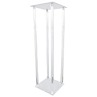 Homeford Acrylic Pillar Centerpiece Stand, Clear, 33-Inch