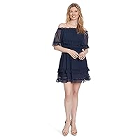 Jessica Simpson Women's Amaya Off Shoulder Ruffled Dress