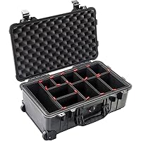 Pelican 015100-0050-110 Protector Carry-On Case Black w/TrekPak Insert